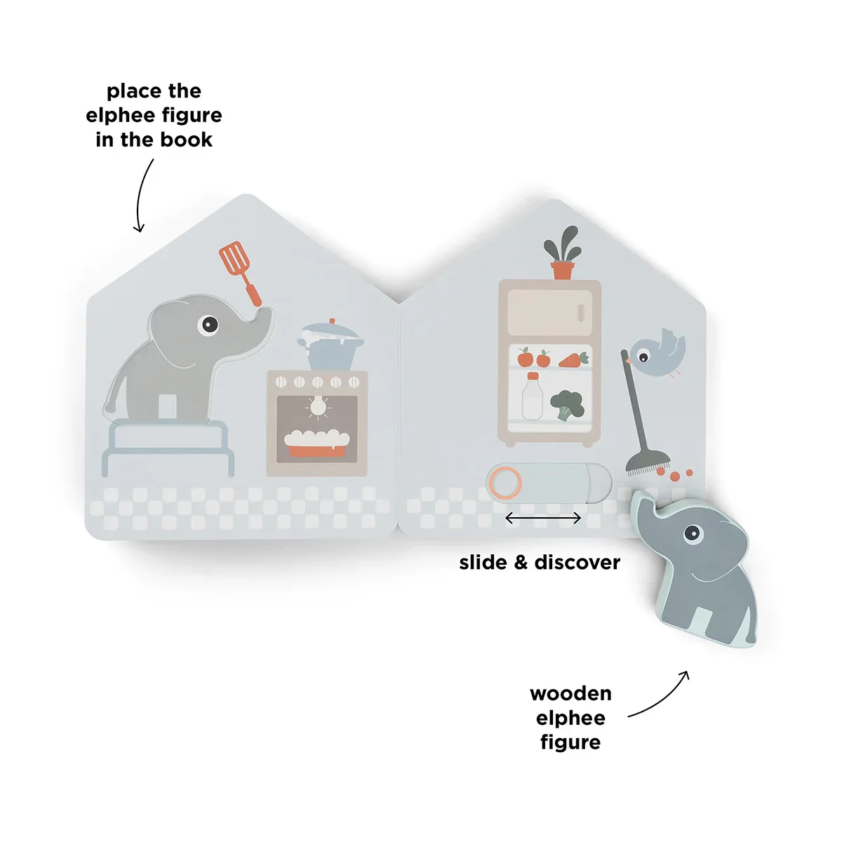 Done by Deer® Elphee's home board book Deer Friends - Image 2