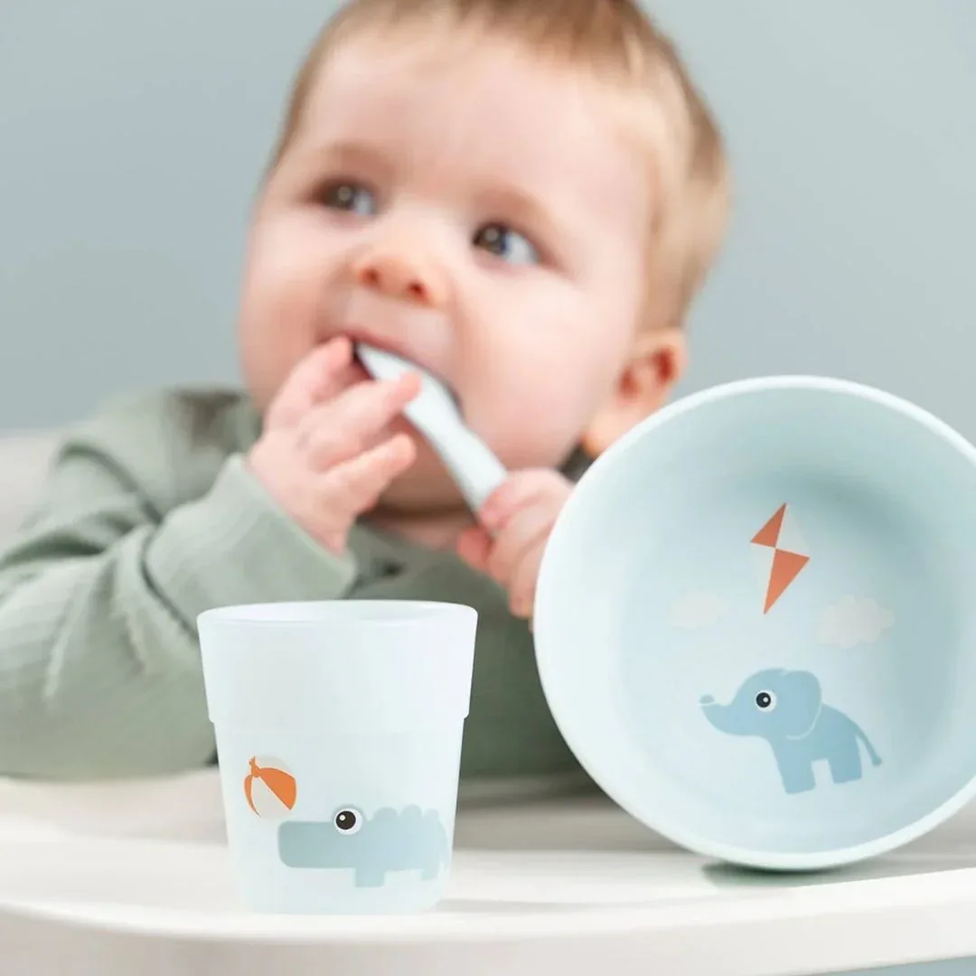 Done by Deer® First Dining Set Foodie Playground Blue - Image 4
