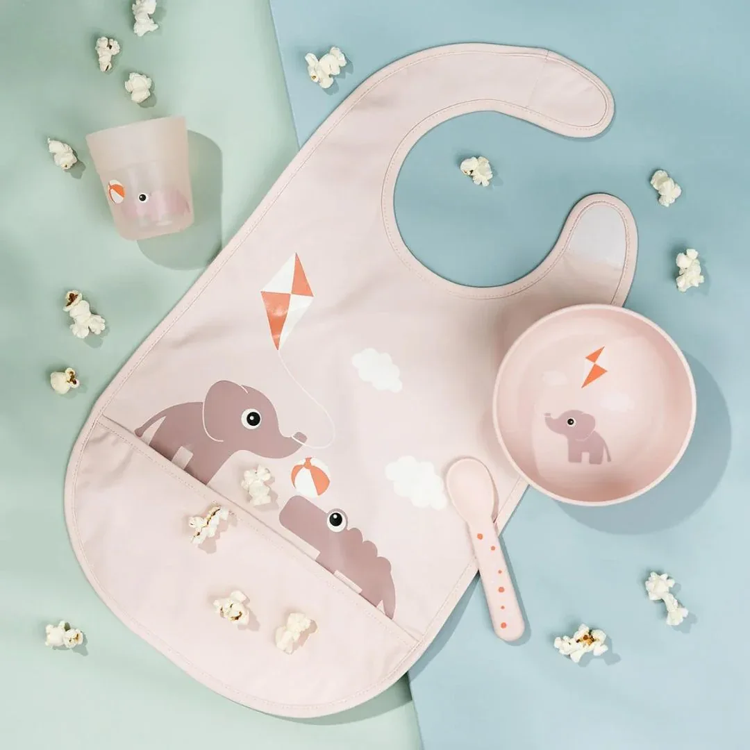 Done by Deer® First Dining Set Foodie Playground Powder - Image 3
