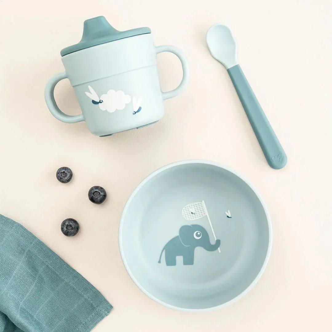 Done by Deer® First Feeding Set Foodie Elphee Blue - Image 4