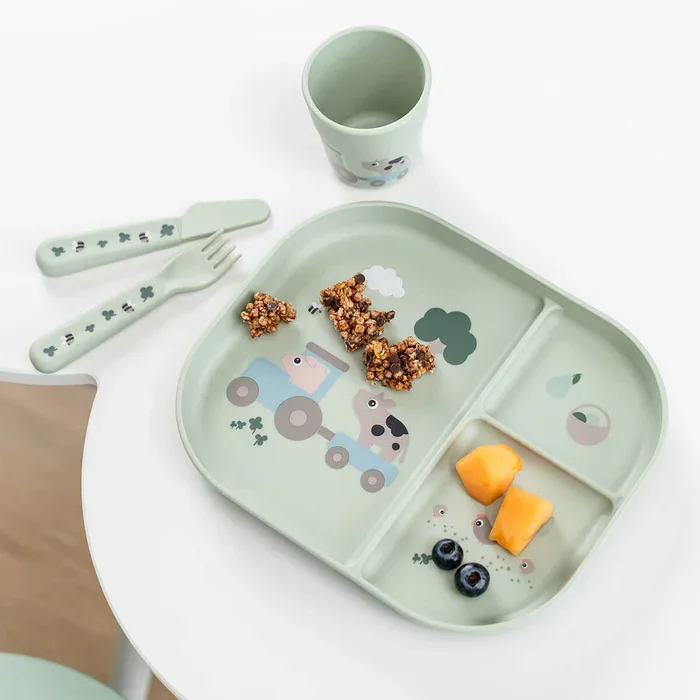 Done by Deer® First Feeding Set Foodie Tiny farm Green - Image 2