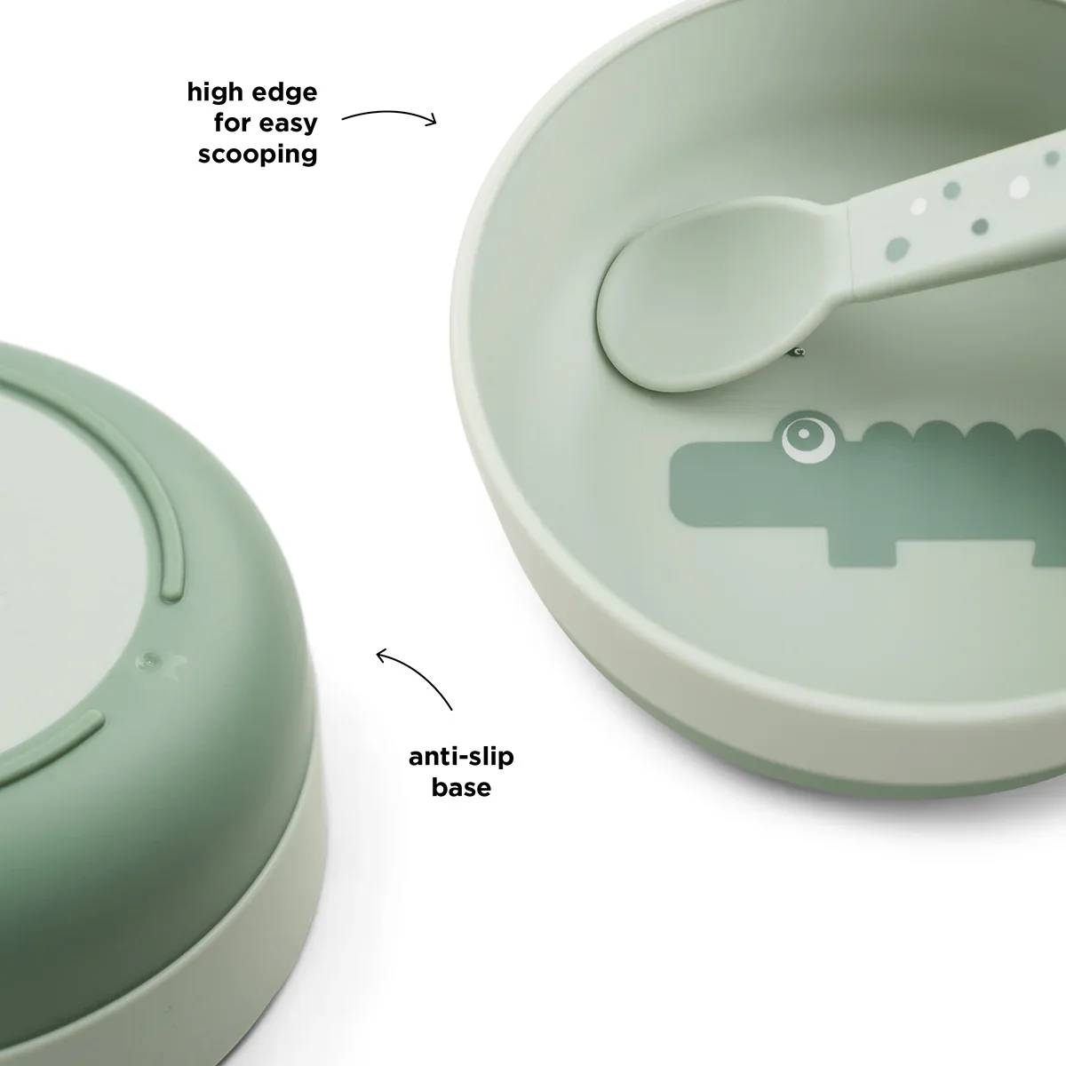 Done by Deer® Foodie Bowl Croco Green - Image 3