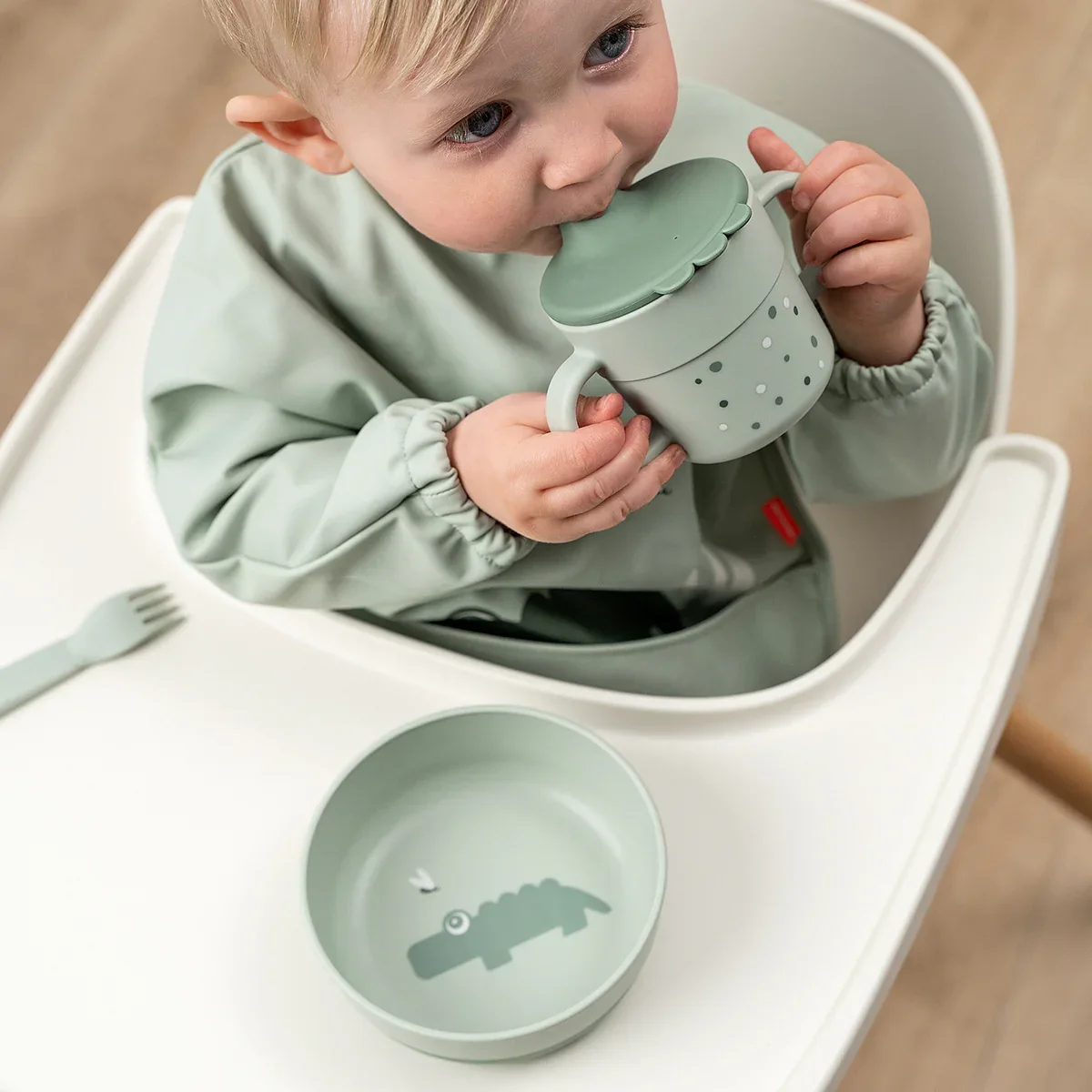 Done by Deer® Foodie Bowl Croco Green - Image 5