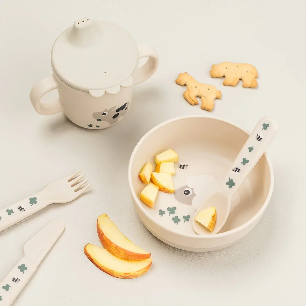 Done by Deer® Foodie Bowl Tiny Farm Sand - Image 4