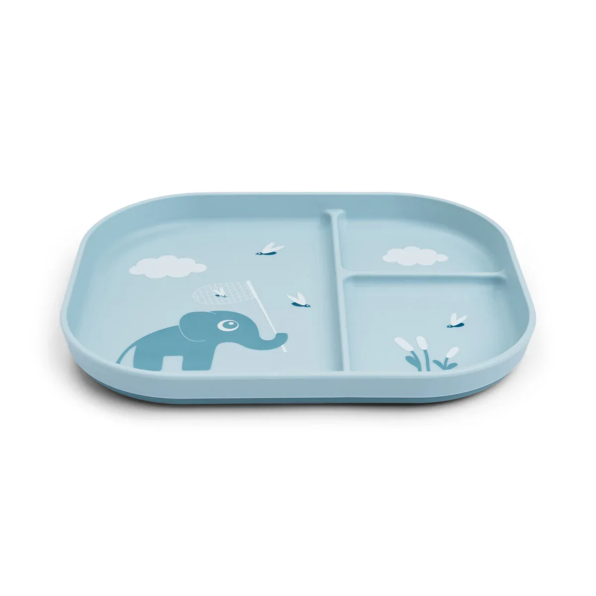 Done by Deer® Foodie compartment plate Elphee Blue - Image 2