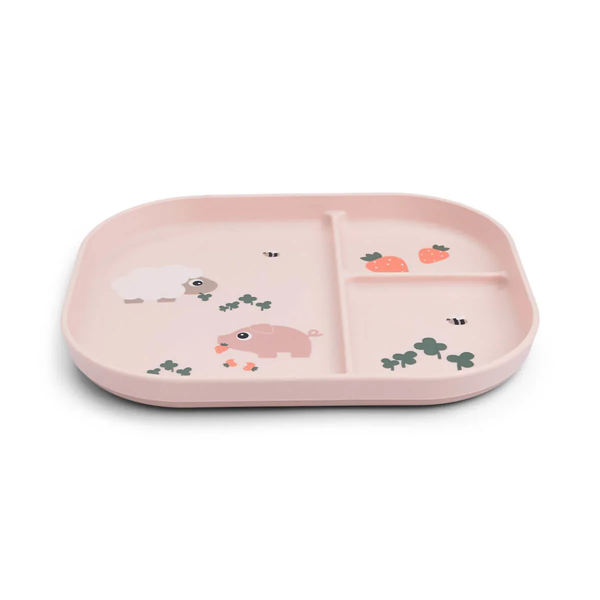 Done by Deer® Foodie compartment plate Tiny Farm Powder - Image 2