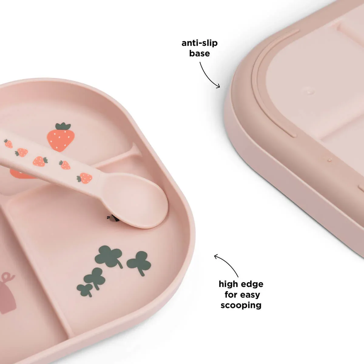Done by Deer® Foodie compartment plate Tiny Farm Powder - Image 3