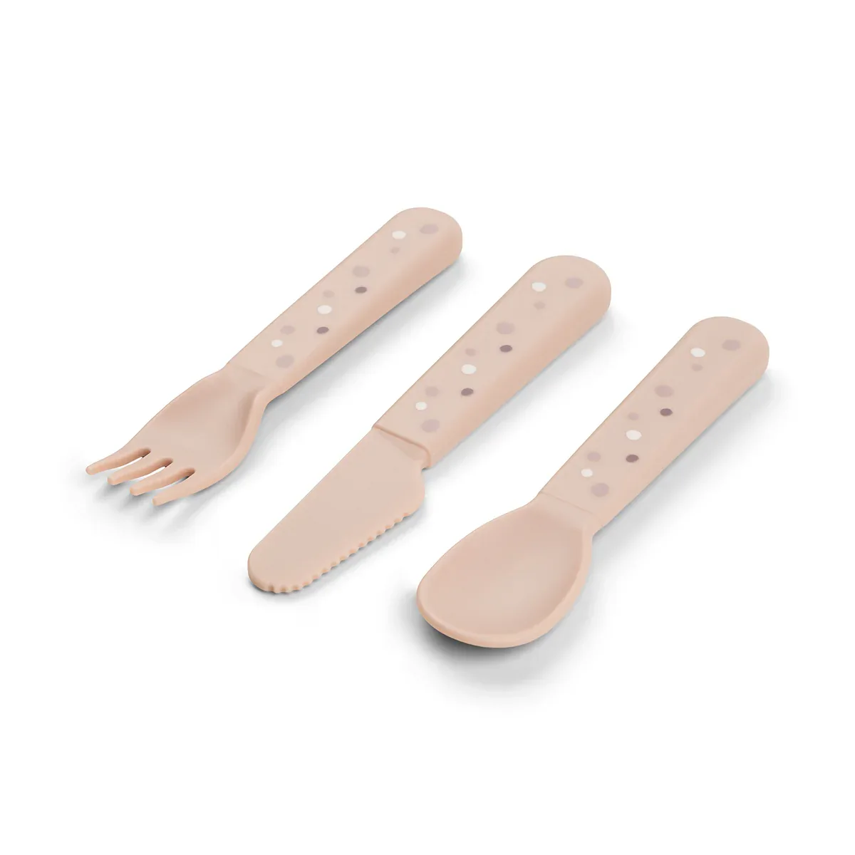 Done by Deer® Foodie cutlery set Happy Dots Powder - Image 3