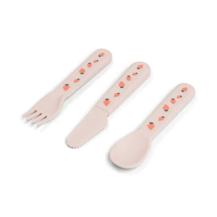 Done by Deer® Foodie cutlery set Tiny farm Powder - Image 4