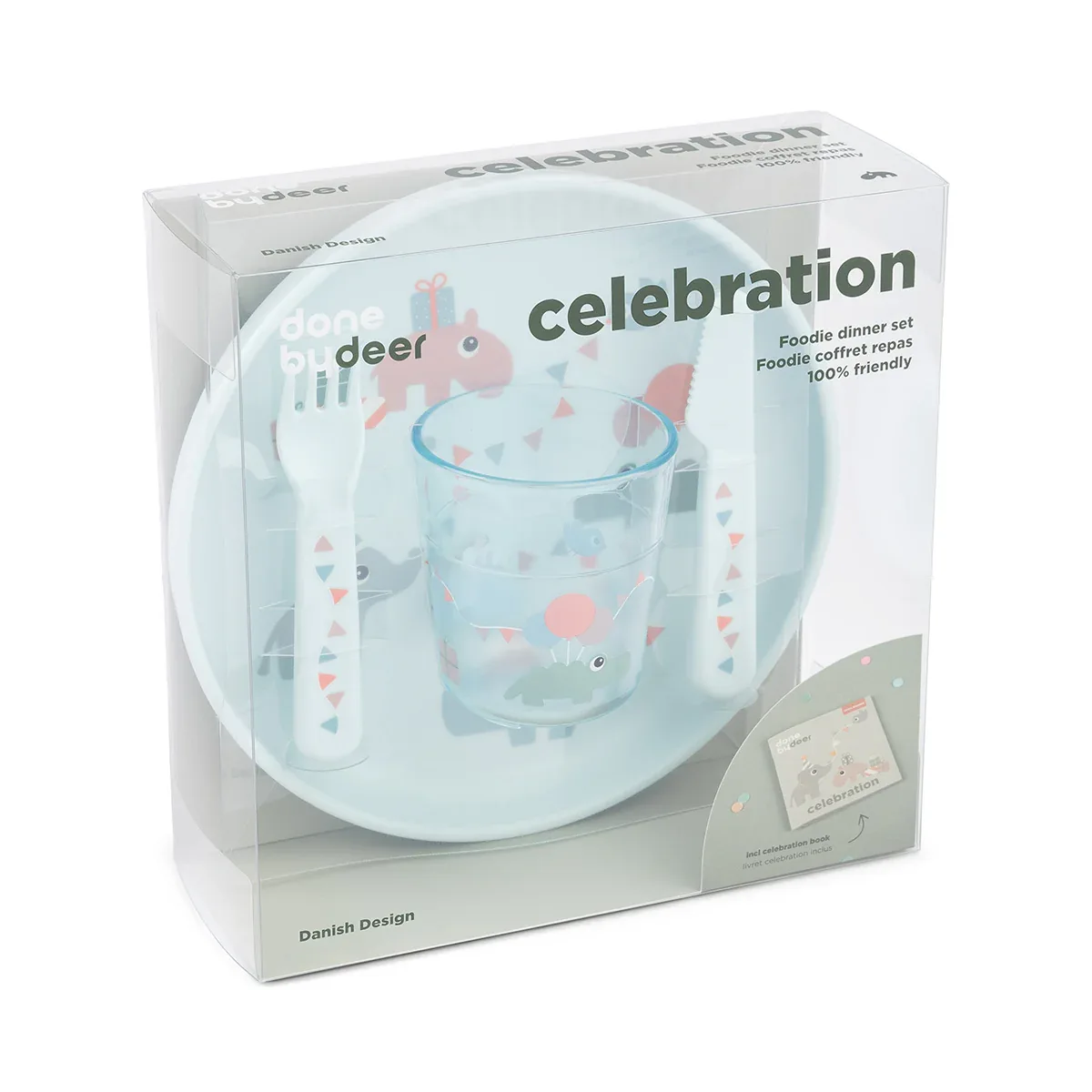 Done by Deer® Foodie dinner set Celebration Blue - Image 2