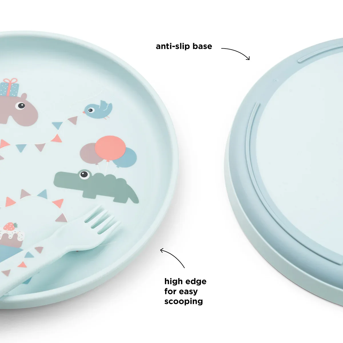 Done by Deer® Foodie dinner set Celebration Blue - Image 3