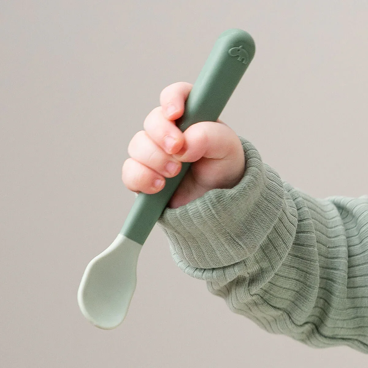 Done by Deer® Foodie Easy-grip Baby Spoon 3-pack Sand - Image 6