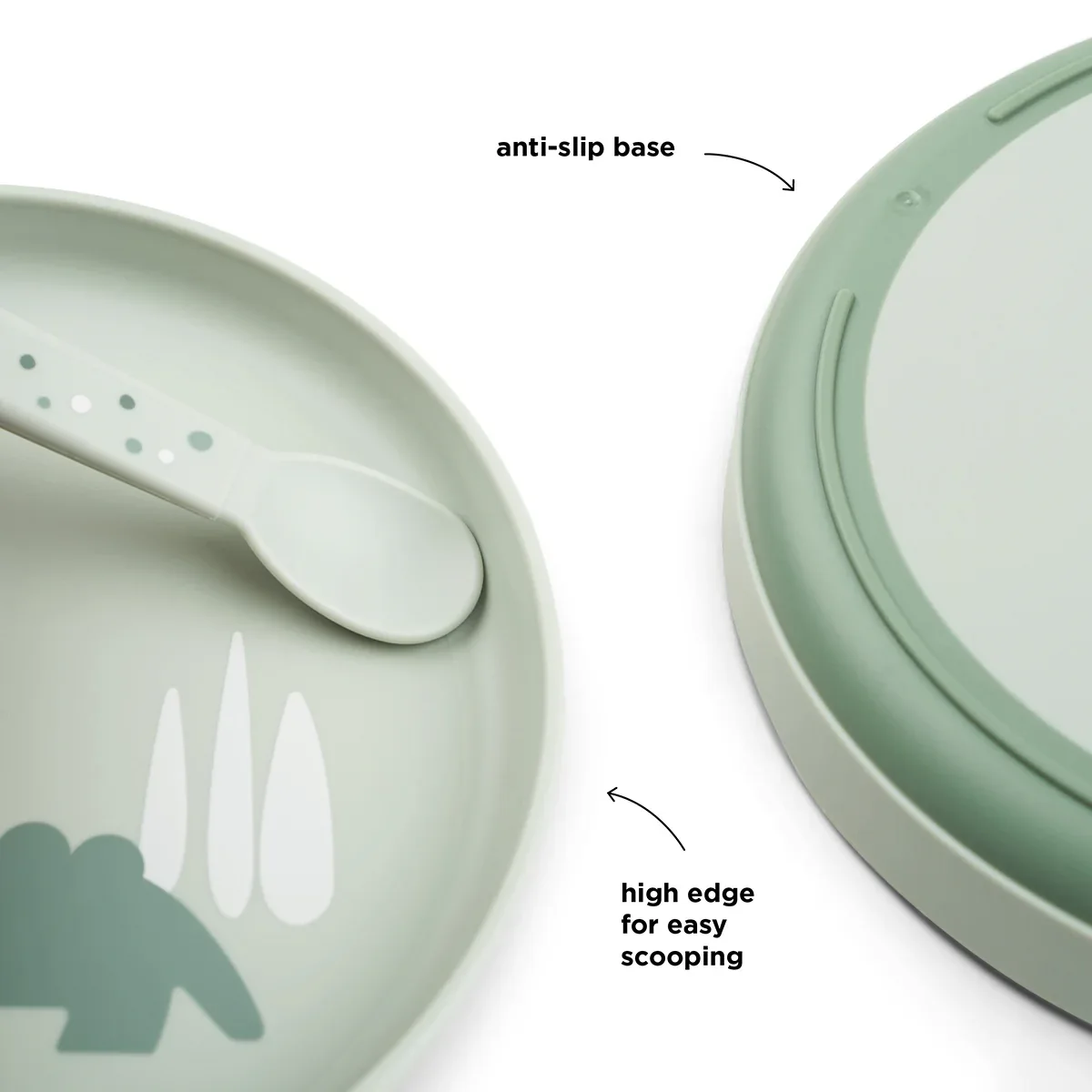 Done by Deer® Foodie Plate Croco Green - Image 3