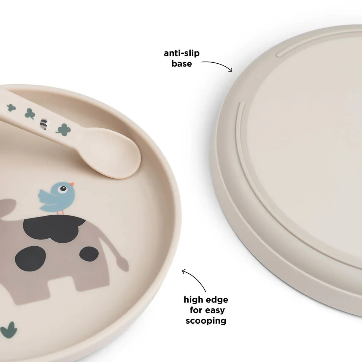 Done by Deer® Foodie Plate Tiny Farm Sand - Image 3
