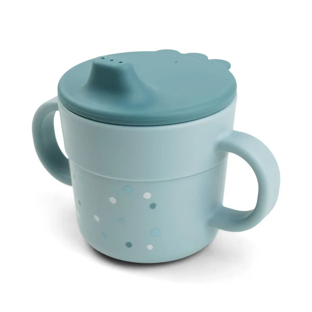 Done by Deer® Foodie Spout Cup Happy Dots Blue - Image 4