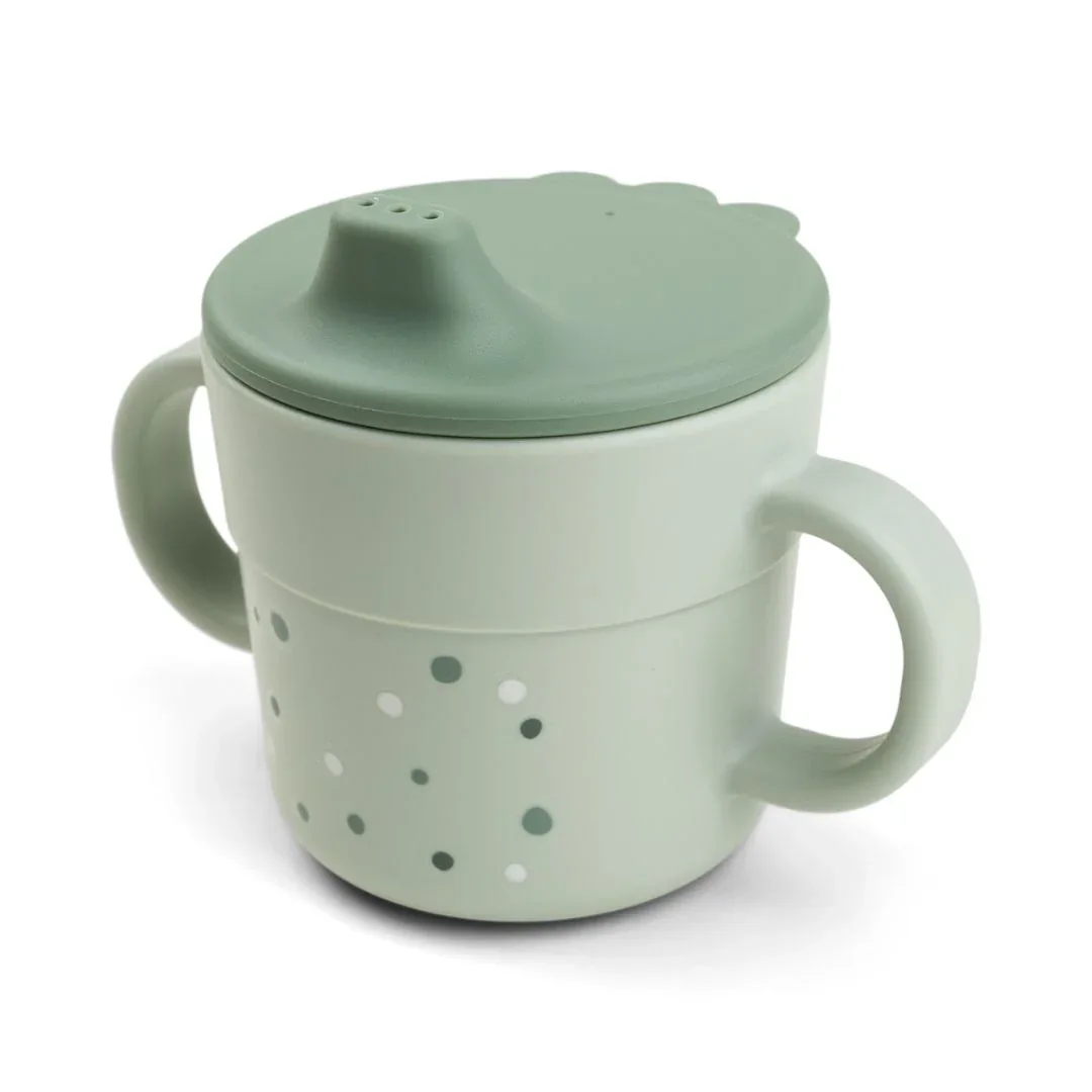 Done by Deer® Foodie Spout Cup Happy Dots Green - Image 4