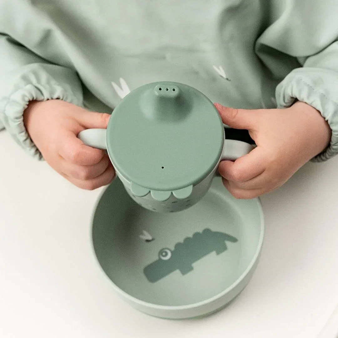 Done by Deer® Foodie Spout Cup Happy Dots Green - Image 6