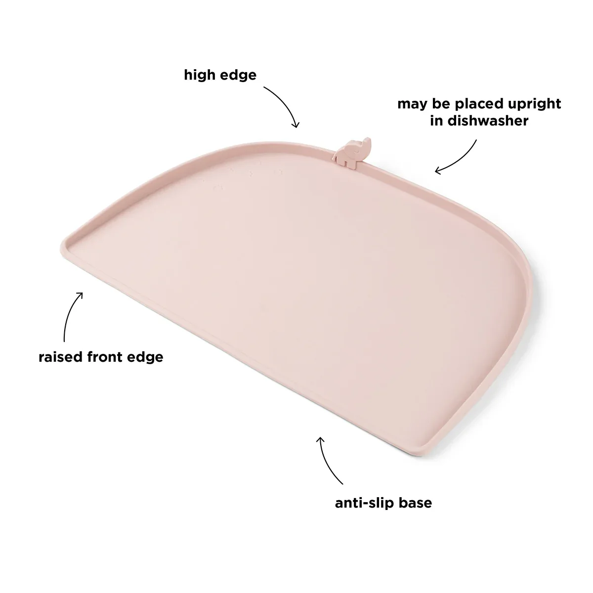 Done by Deer® High edge silicone placemat Elphee Powder - Image 2