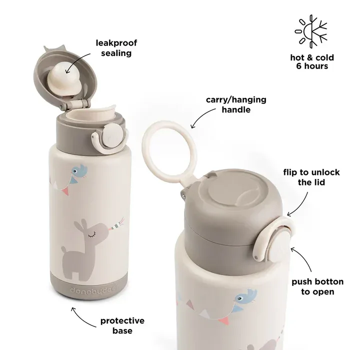 Done by Deer® Insulated bottle 340ml Playground Sand - Image 4