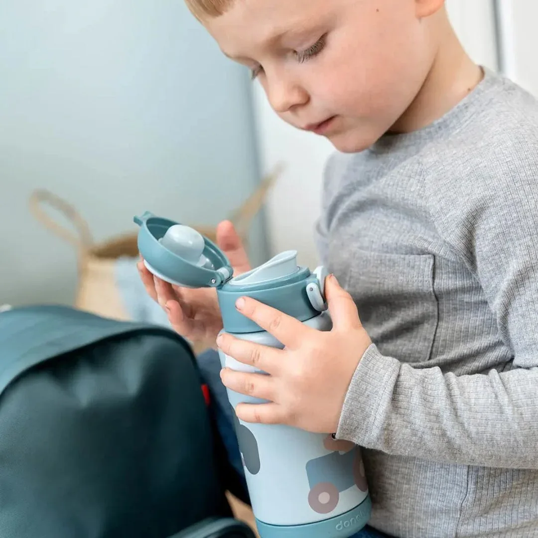 Done by Deer® Insulated bottle 340ml Tiny farm Blue - Image 5