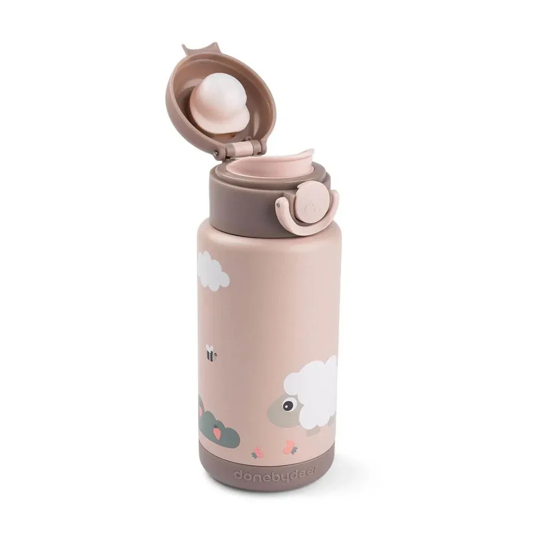 Done by Deer® Insulated bottle 340ml Tiny farm Powder - Image 2