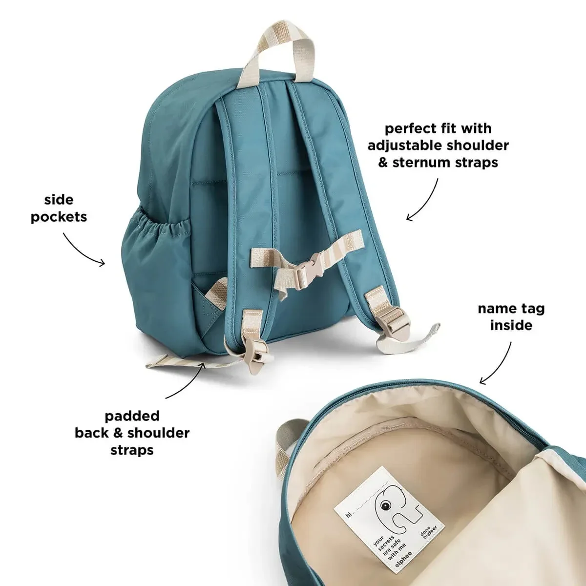 Done by Deer® Kids Backpack Tiny Farm Blue 7,5l - Image 3