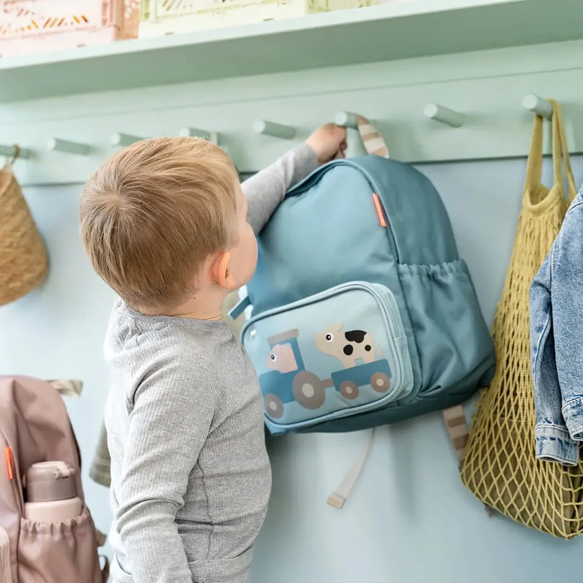 Done by Deer® Kids Backpack Tiny Farm Blue 7,5l - Image 4