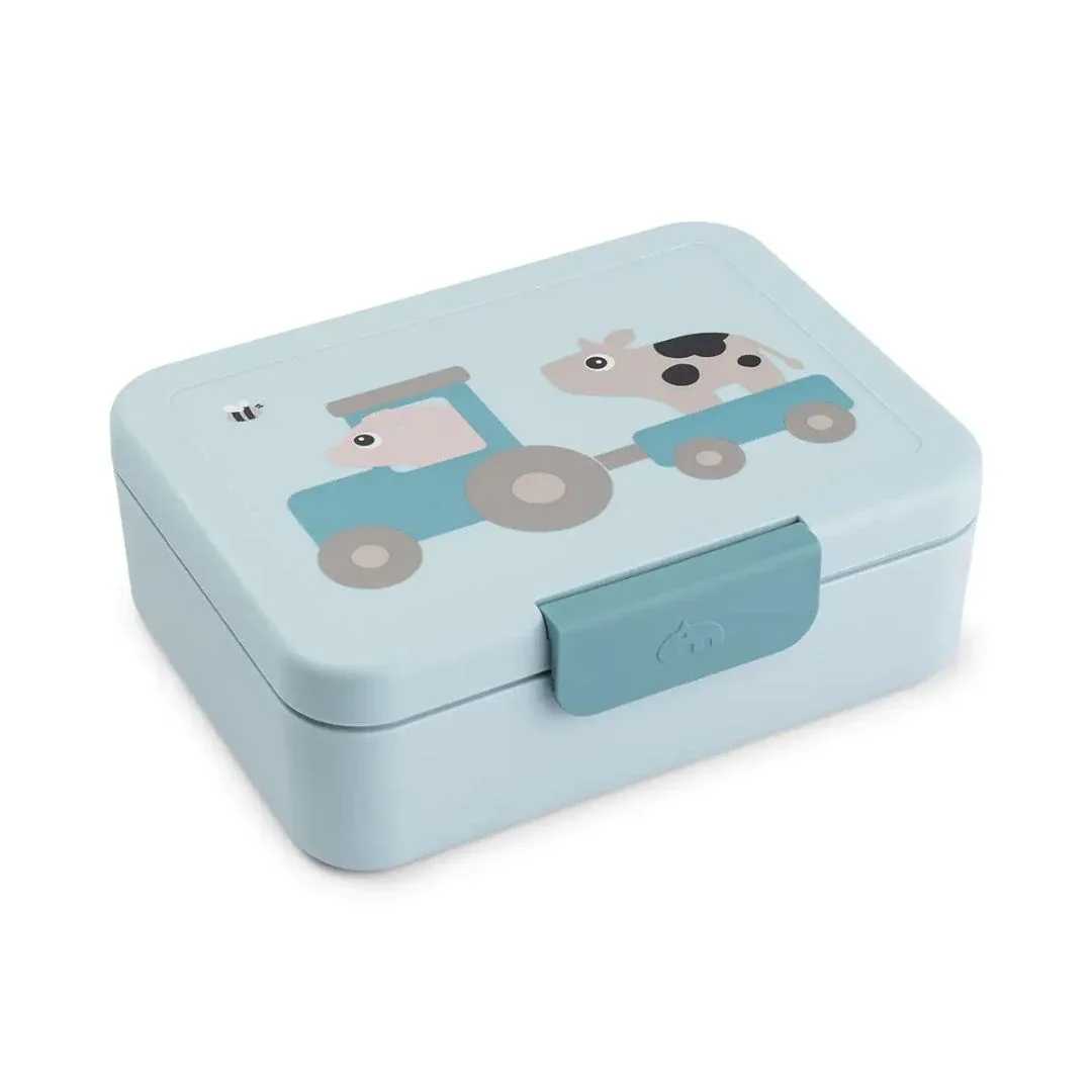 Done by Deer® Kids Lunch Box Tiny Farm Blue