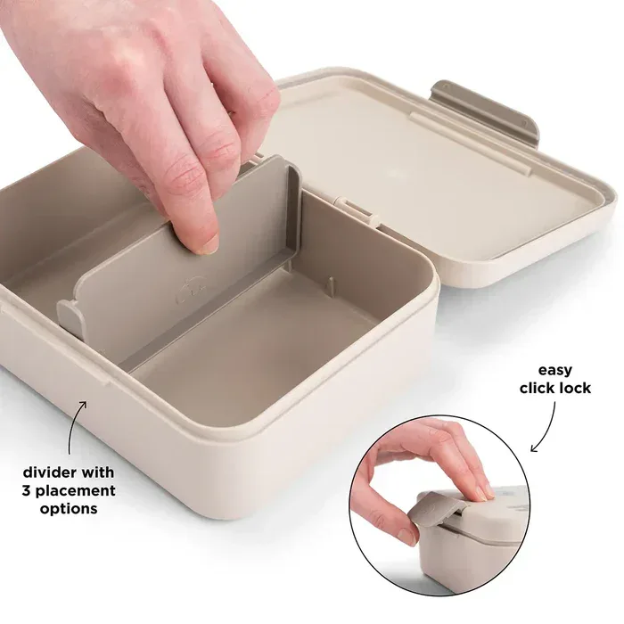 Done by Deer® Lunch box w/divider Celebration Sand - Image 3