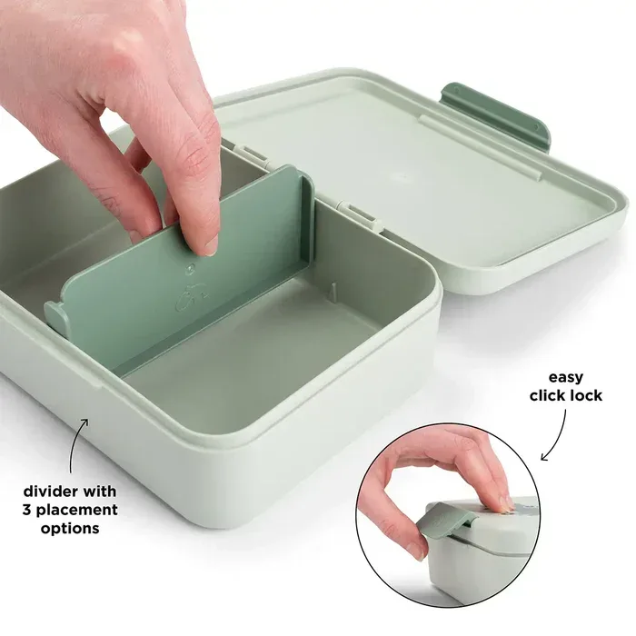 Done by Deer® Lunch box w/divider Playground Green - Image 3