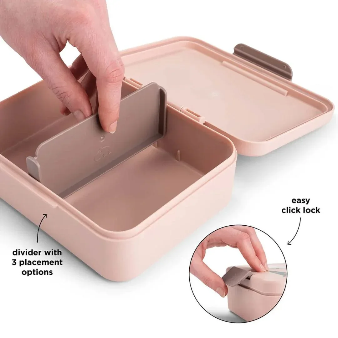 Done by Deer® Lunch box w/divider Tiny farm Powder - Image 3