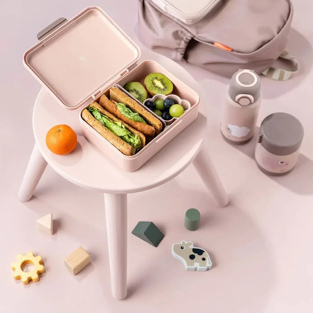 Done by Deer® Lunch box w/divider Tiny farm Powder - Image 4