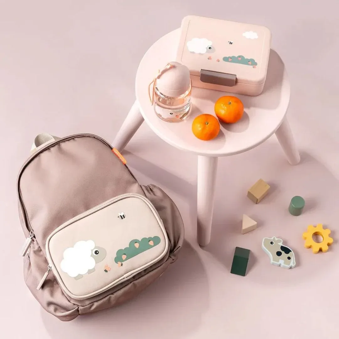 Done by Deer® Lunch box w/divider Tiny farm Powder - Image 5