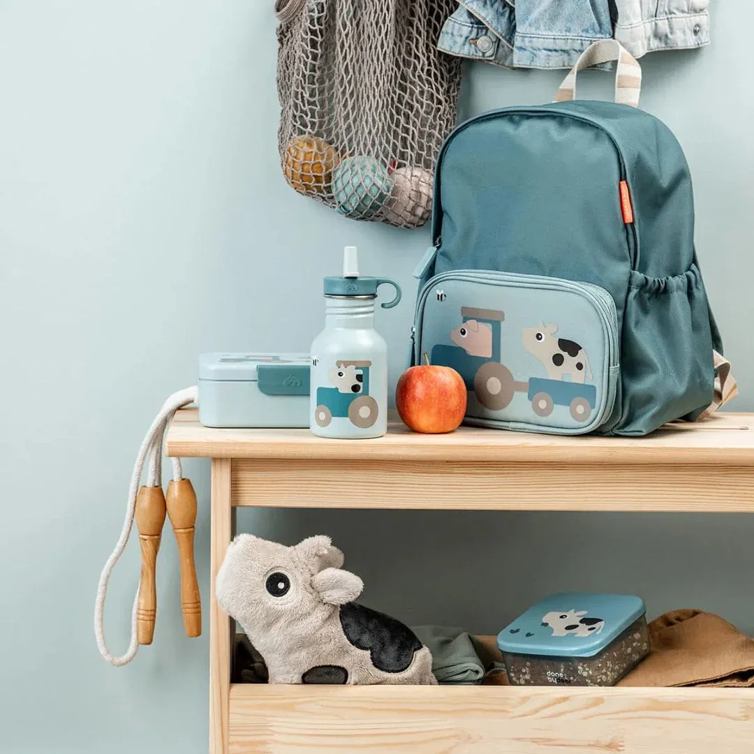 Done by Deer® Metal Straw Bottle Tiny Farm Blue 350 m - Image 3