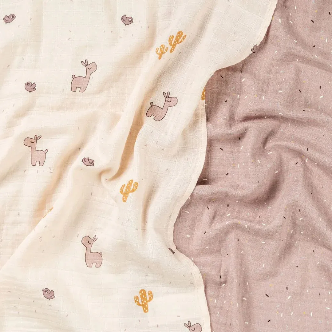 Done by Deer® Muslin Cloth Set Lalee Powder 65x65 - Image 3