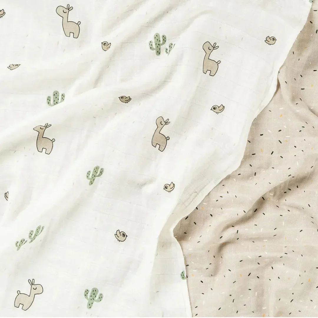 Done by Deer® Muslin Cloth Set Lalee Sand 65x65 - Image 3
