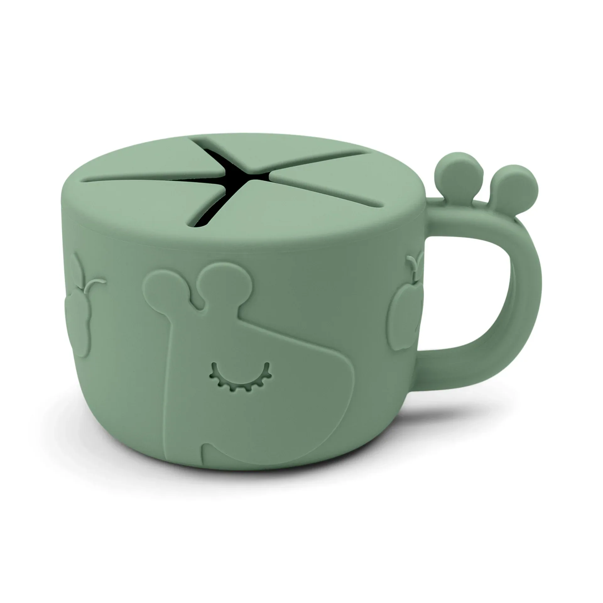 Done by Deer® Peekaboo snack cup Raffi Green