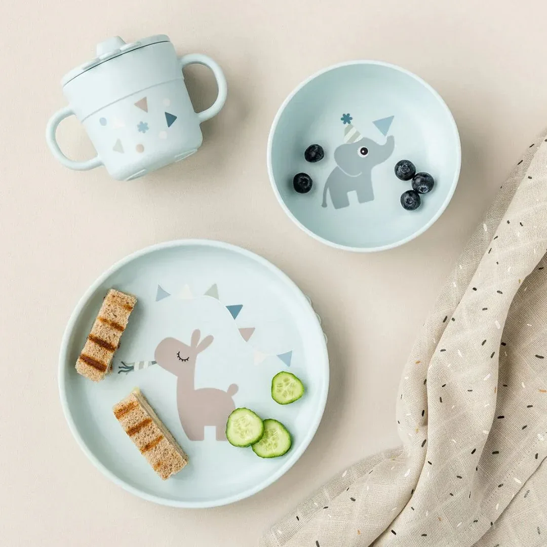 Done by Deer® Prvi jedilni set Foodie Celebration Blue - Image 4