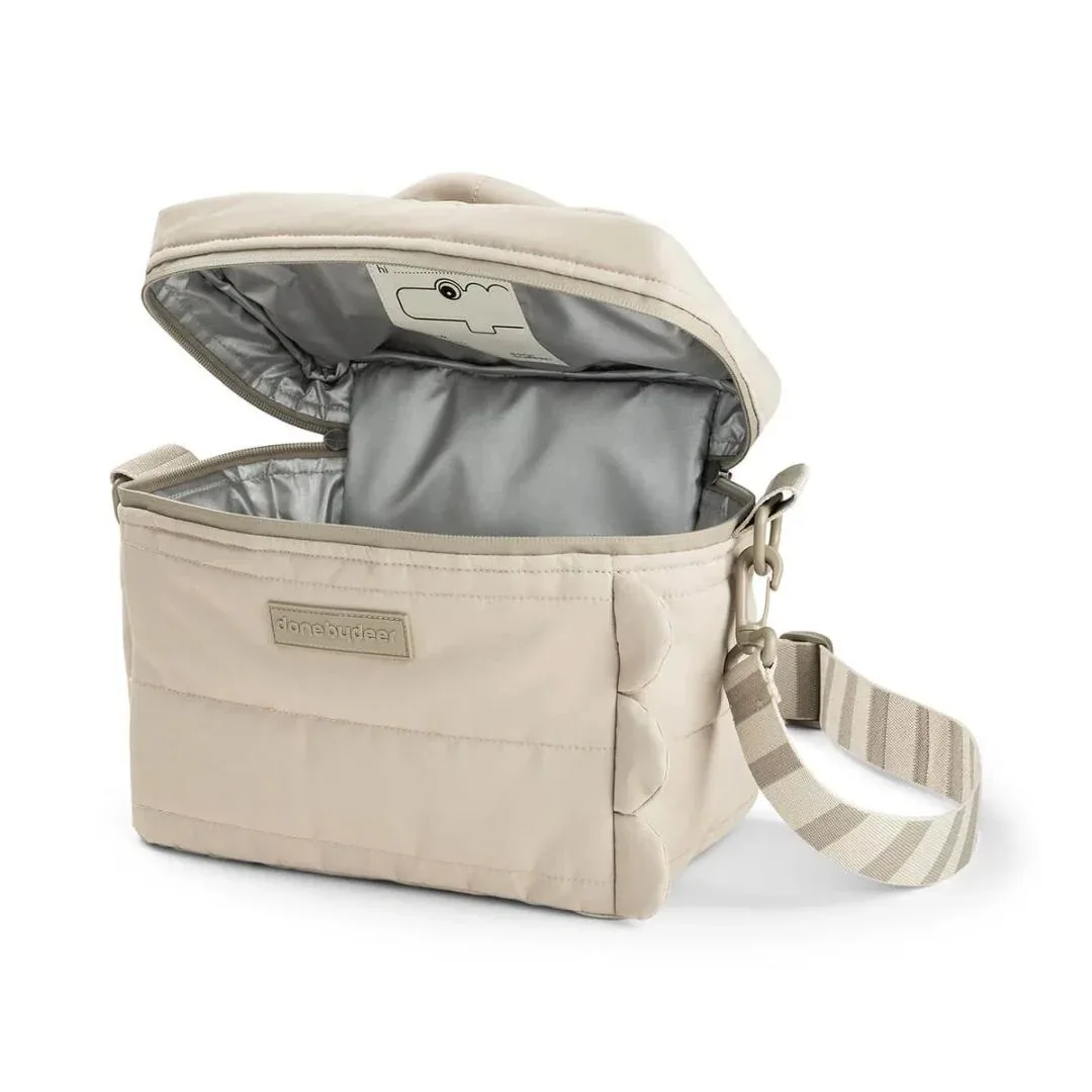 Done by Deer® Quilted Croco Insulated Bag Sand - Image 2