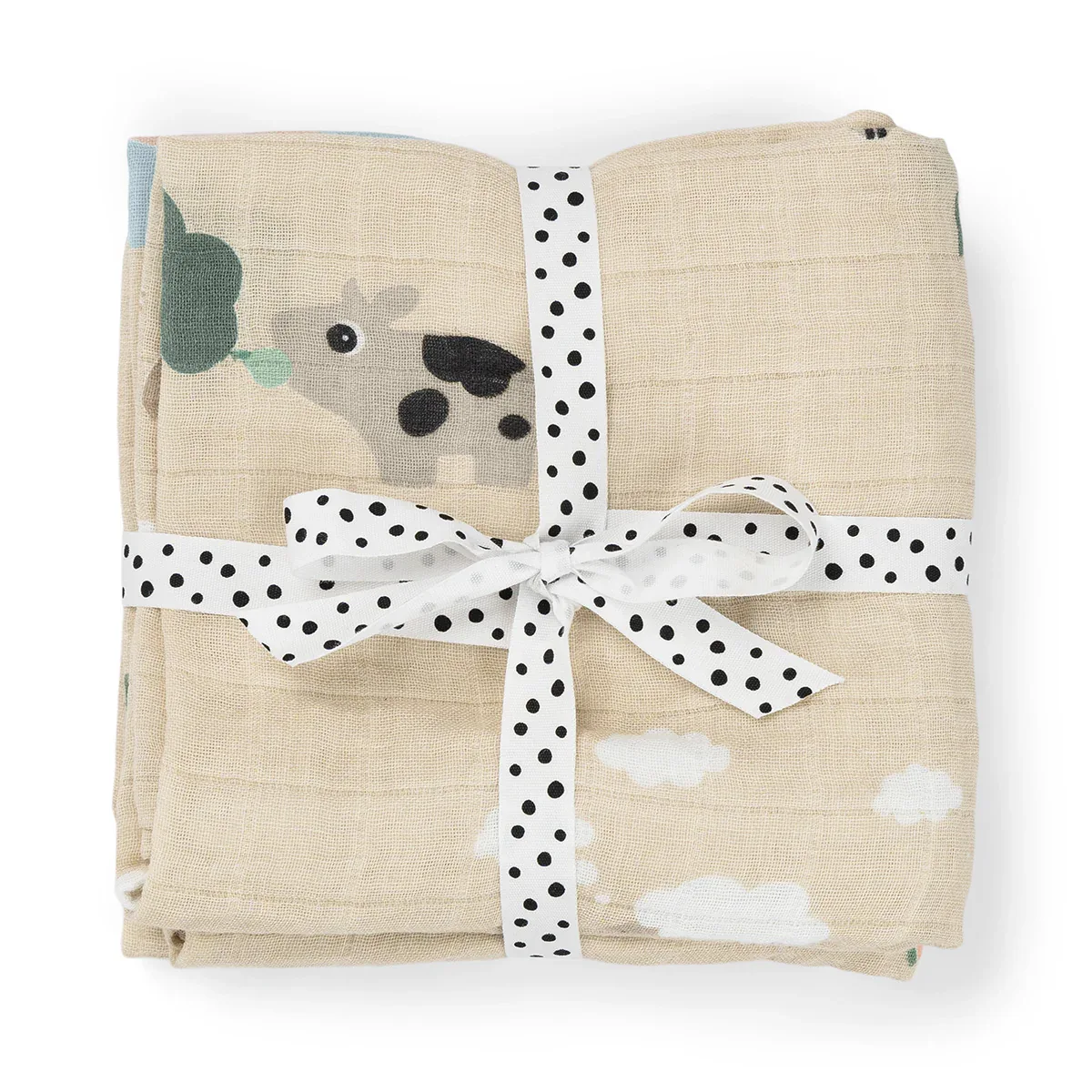 Done by Deer® Set of cloths Tiny Farm Sand 70x70