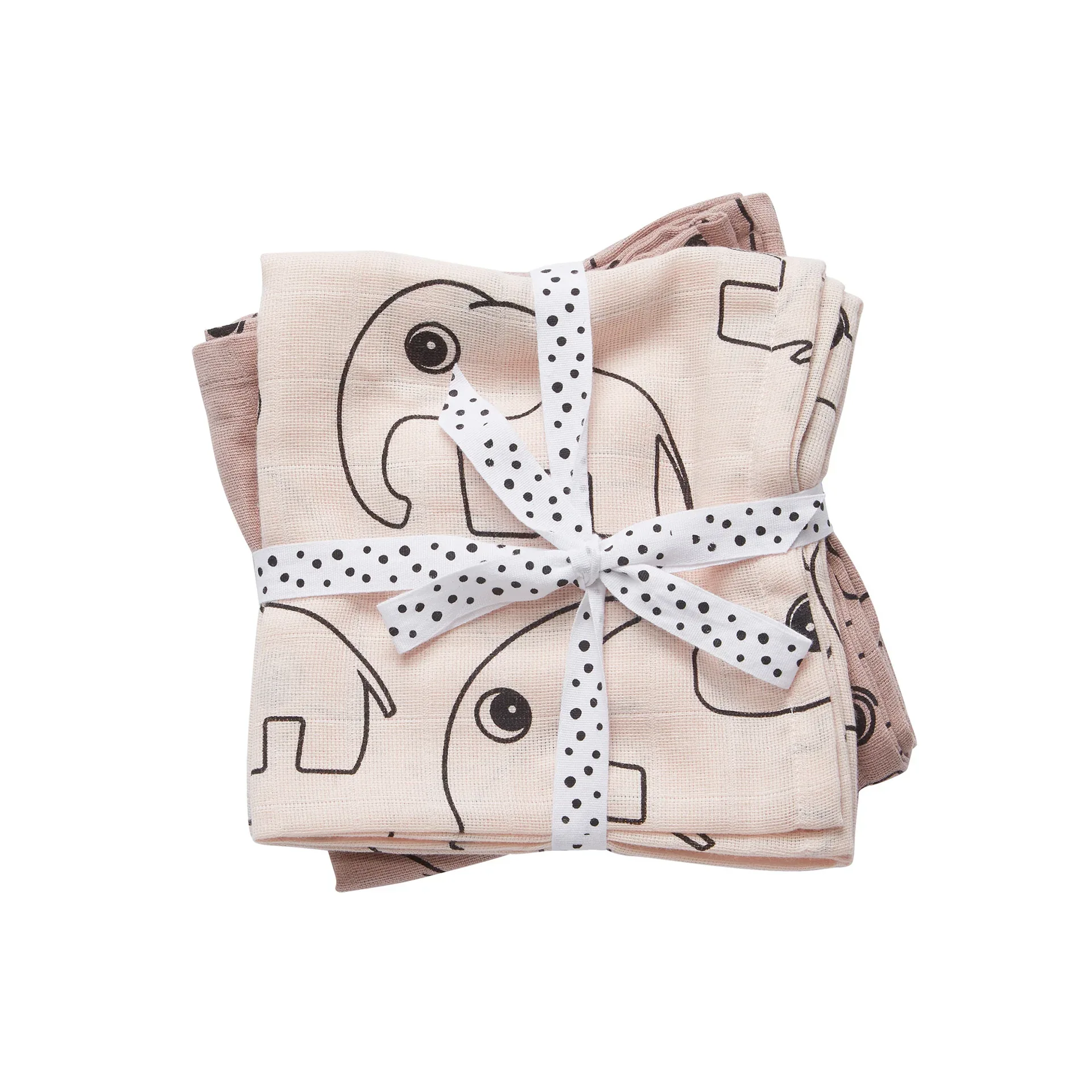 Done by Deer® Set of swaddle cloths Contour Powder 120x120