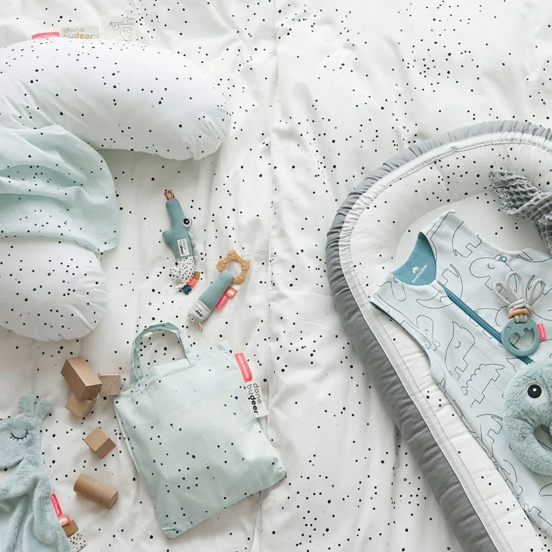 Done by Deer® Set of swaddle cloths Dreamy Dots White 120x120 - Image 2