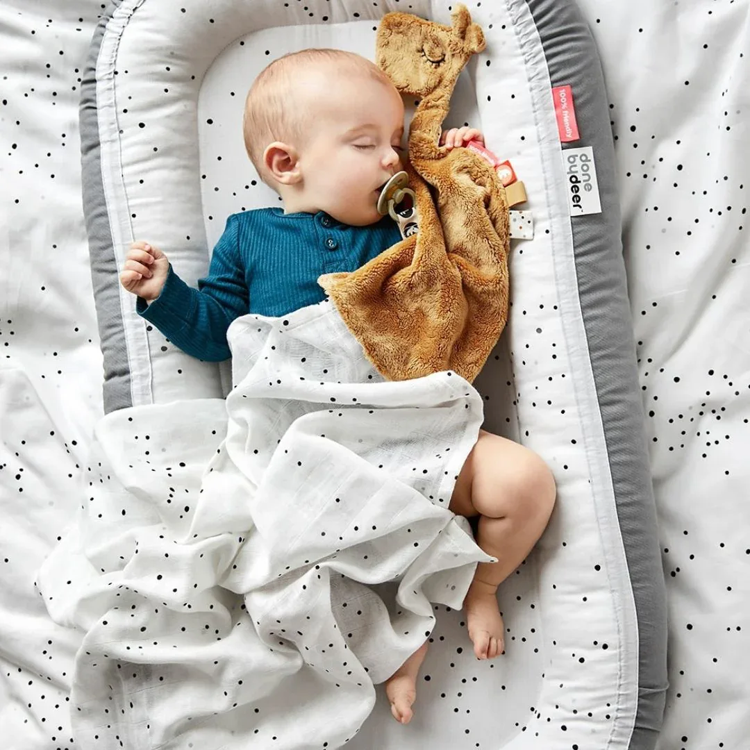Done by Deer® Set of swaddle cloths Dreamy Dots White 120x120 - Image 3