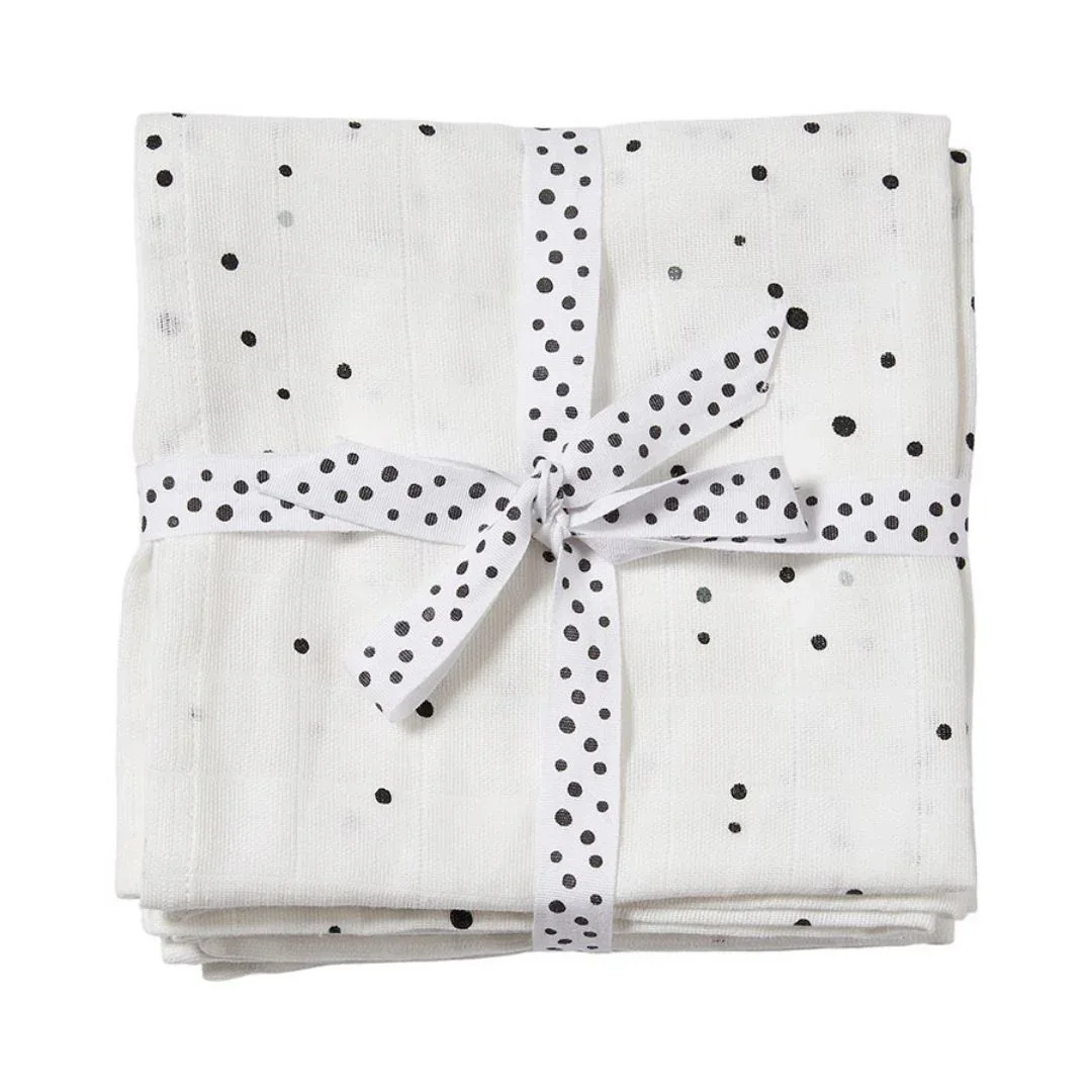 Done by Deer® Set of cloths Dreamy Dots White 70x70