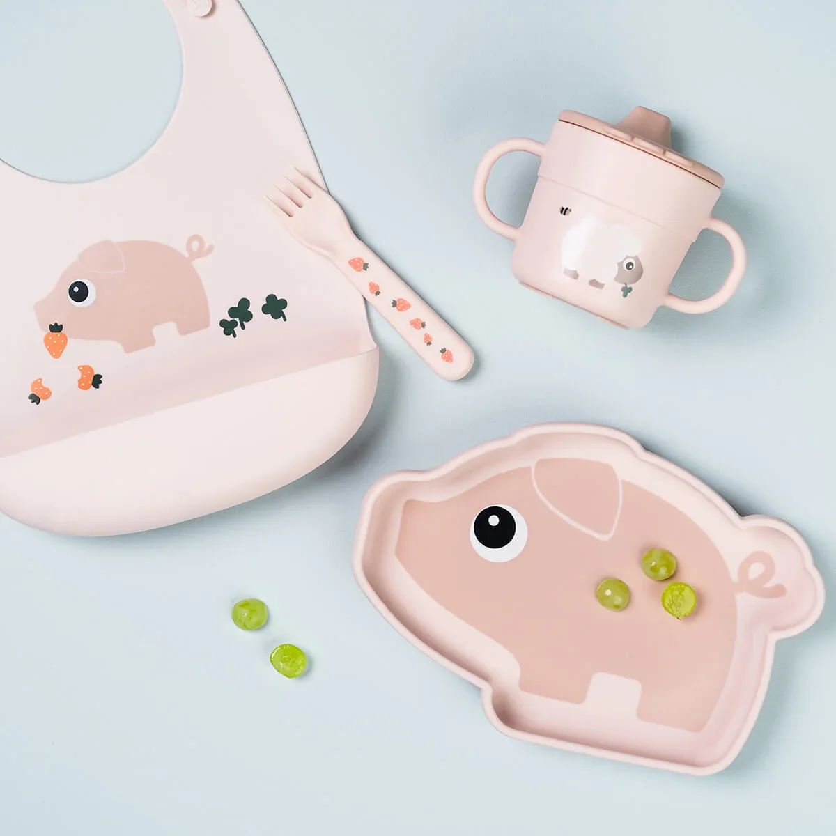 Done by Deer® Silicone bib Pigee Powder - Image 3