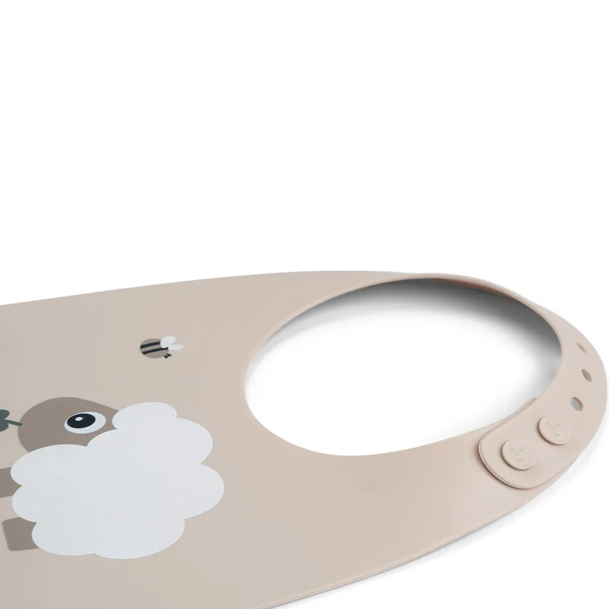 Done by Deer® Silicone bib Sheepy Sand - Image 3