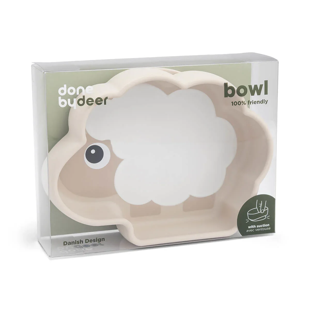 Done by Deer® Silicone bowl Stick&Stay Sheepy Sand - Image 6