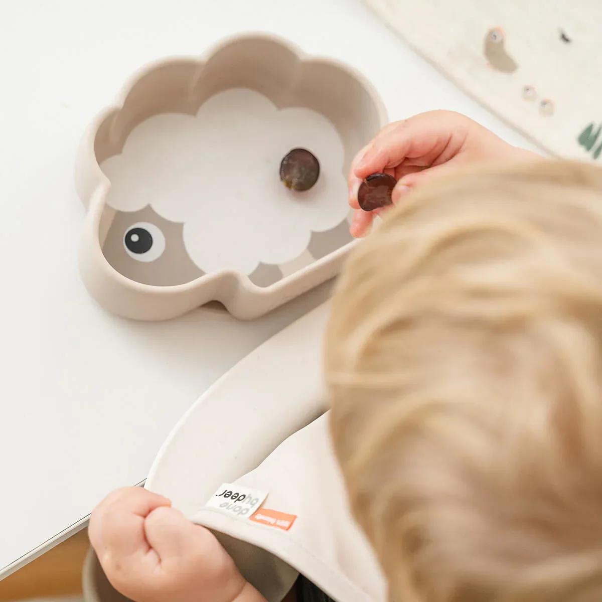 Done by Deer® Silicone bowl Stick&Stay Sheepy Sand - Image 7
