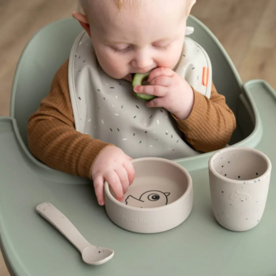 Done by Deer® Silicone Dining Set Birdee Sand - Image 3