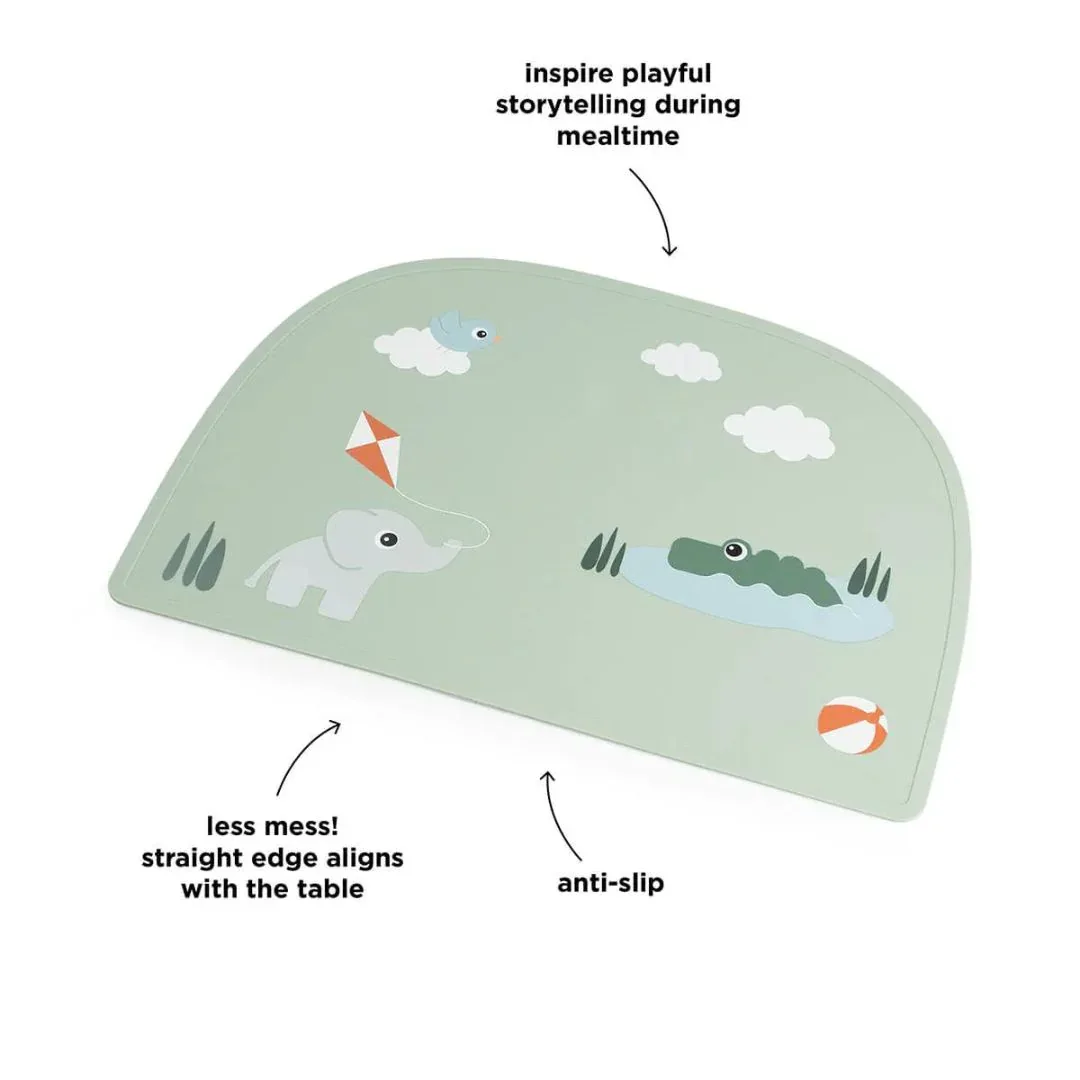 Done by Deer® Silicone Placemat Playground Green - Image 3
